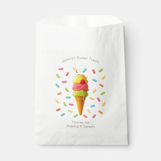 Sachets En Papier Jessica's Sweet Traitements - Glace Cream Party (Devant)