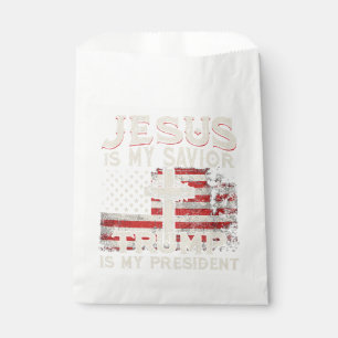 Sachets En Papier Jésus Est Mon Sauveur Trump Est Mon Président Amér