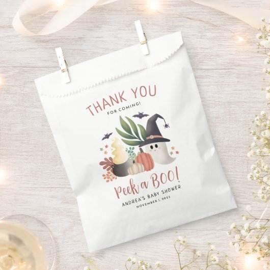 Sachets En Papier Jetez un oeil à un Baby shower fantôme d'Halloween (Coupé)