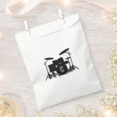 Sachets En Papier Jeu de tambour Monogramme Argent (Coupé)
