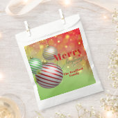 Sachets En Papier Jeu d'or scintillant Festive Ornements Noël (Coupé)