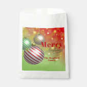 Sachets En Papier Jeu d'or scintillant Festive Ornements Noël (Devant)