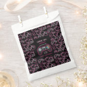Sachets En Papier Jeu vidéo Neon Rose Girls Anniversaire (Coupé)