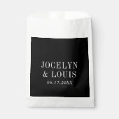Sachets En Papier Jocelyn Black Mariage moderne (Devant)
