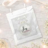 Sachets En Papier Joie au monde Élégant bal de Noël en argent (Coupé)