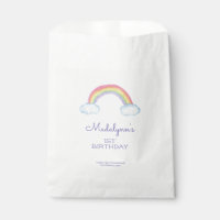 Joli arc-en-ciel et nuages Enfant Anniversaire