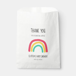 Sachets En Papier Joli Baby shower arc-en-ciel moderne