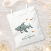 Sachets En Papier Joli Baby shower Blue Sea Shark Boys (Coupé)
