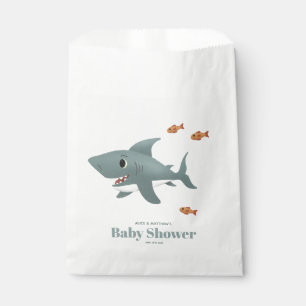 Sachets En Papier Joli Baby shower Blue Sea Shark Boys