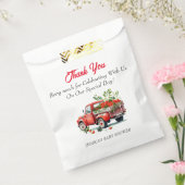 Sachets En Papier Joli Baby shower de fraise Merci (Scellé)