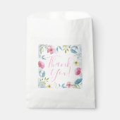 Sachets En Papier Joli Baby shower de Merci Pastel Floral Spring (Devant)