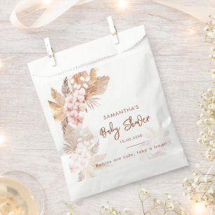 Sachets En Papier Joli Baby shower Pampas Grass Boho Girl