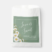 Sachets En Papier Joli Basil Vert & Blanc Mariage (Devant)
