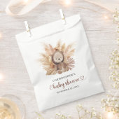 Sachets En Papier Joli bébé ours brun sweatshirt palmier tropical (Coupé)