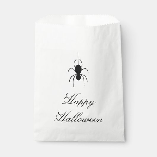 Sachets En Papier Joli Black Spider Halloween Party Trick or Treat (Devant)