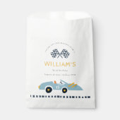Sachets En Papier Joli Blue Race Car Enfants N'Importe Quel Âge Anni (Devant)