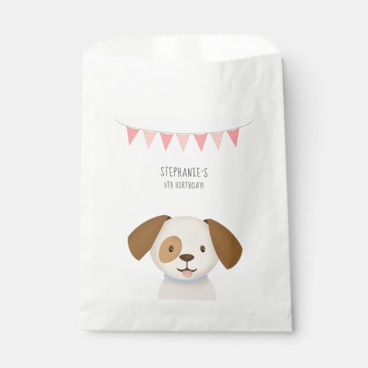 Sachets En Papier Joli chiot (Devant)
