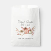 Sachets En Papier Joli Citrouille Bouquet Mariage (Devant)