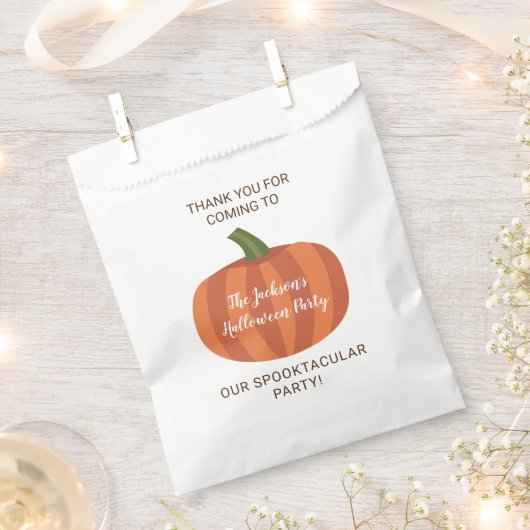 Sachets En Papier Joli Citrouille Spooktacular Halloween Party (Coupé)