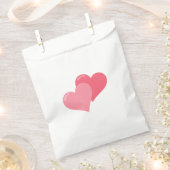 Sachets En Papier Joli Coeur rose (Coupé)