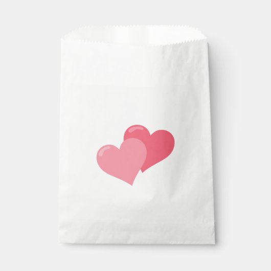 Sachets En Papier Joli Coeur rose (Devant)