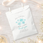 Sachets En Papier Joli flocon de neige en hiver babyshower de faveur (Coupé)