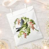 Sachets En Papier Joli jeune perroquet dans l'arbre à fleurs (Coupé)