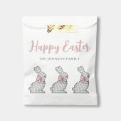 Sachets En Papier Joli lapin rose Pâques