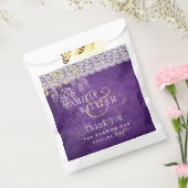 Sachets En Papier Joli Mariage de dentelle WISTERIA violet rustique (Scellé)