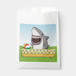 Sachets En Papier Joli requin dans la piscine