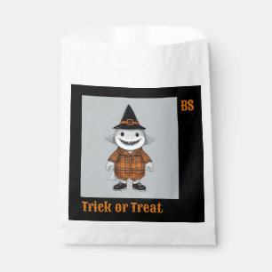 Sachets En Papier Joli requin d'Halloween déguisé   Tricoter ou trai