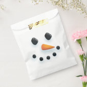 Sachets En Papier Joli Snowman Illustré visage Noël (Scellé)