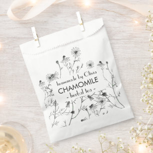 Sachets En Papier Jolie aquarelle Chamomile Thé maison