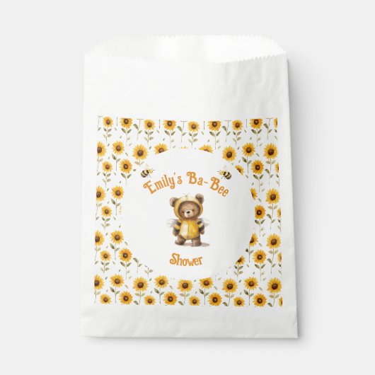 Sachets En Papier Jolie Bee Bear Ba-Bee Douche au miel (Devant)