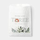 Sachets En Papier Jolie Boho Lion Foliage 3e Baby shower (Devant)