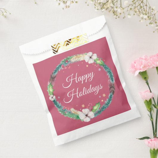 Sachets En Papier Jolie couronne de vacances Boho (Scellé)