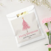 Sachets En Papier Jolie fête de Noël rose pâle (Scellé)