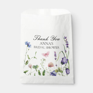 Sachets En Papier Jolie Fête des mariées de fleurs de papillons