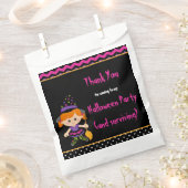 Sachets En Papier Jolie fête d'Halloween sorcière fille Halloween (Coupé)