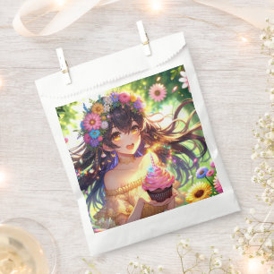 Sachets En Papier Jolie fille Anime Anniversaire