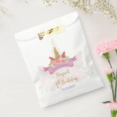 Sachets En Papier Jolie Pastel Rose Floral Unicorn Anniversaire (Scellé)