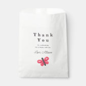 Sachets En Papier Jolie rose moderne stylish fille Anniversaire (Devant)