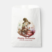 Sachets En Papier Jolie Sorcière et Cauldron Happy Halloween (Devant)