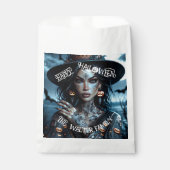 Sachets En Papier Jolie sorcière gothique avec fête d'Halloween de t (Devant)