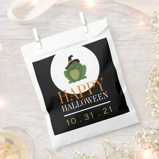 Sachets En Papier Jolie sorcière Toad, Halloween (Coupé)