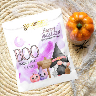 Sachets En Papier Jolie sorcière violet gnome ruse halloween ou trai