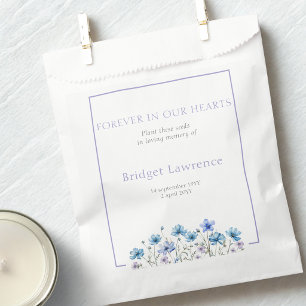 Sachets En Papier Jolies Fleurs de Cosmos Bleu Paquet de Graines pou