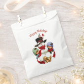 Sachets En Papier Jolies Tots de Noël avec Snowman Sag (Coupé)