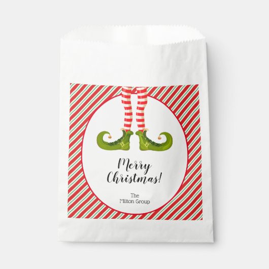 Sachets En Papier Jolly Christmas Elf Legs (Devant)