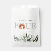 Sachets En Papier Jote Boho Lion Foliage 4e Baby shower (Devant)